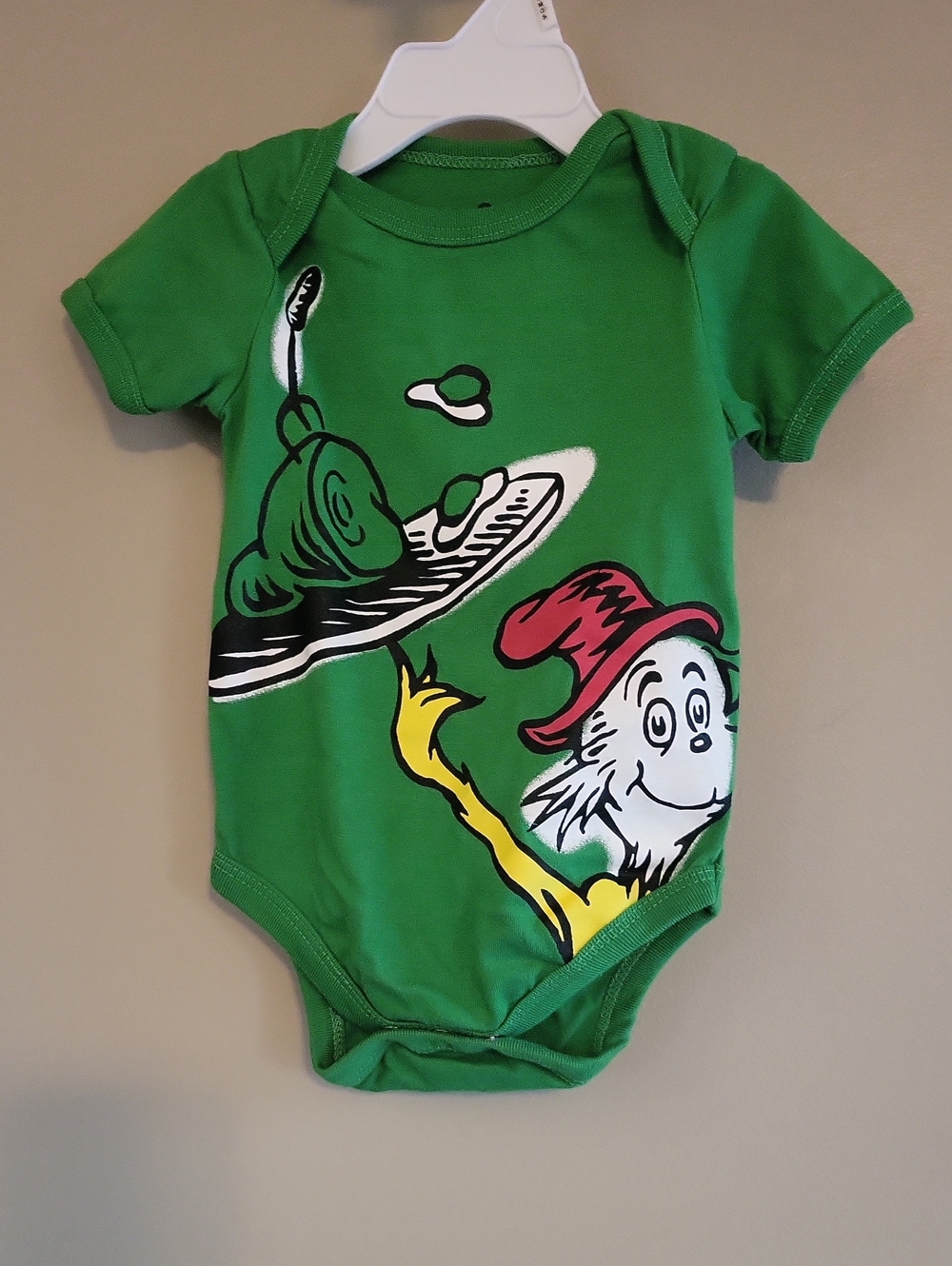 Dr Seuss Green Eggs and Ham onesie/bodysuit